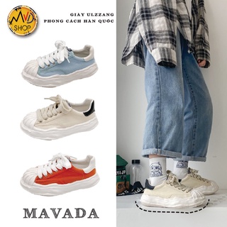Giày Ulzzang phong cách Hàn Quốc chất liệu Canvas cao cấp / giày mũi sò đế nhăn
