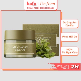 Kem dưỡng ngải cứu dưỡng ẩm, phục hồi da cho da dầu mụn I'm From Mugwort Cream 50ml _ I'm From Chính Hãng