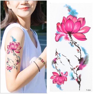 Hình xăm hoa sen size vừa t004. Boss tatoo - xăm dán tạm thời