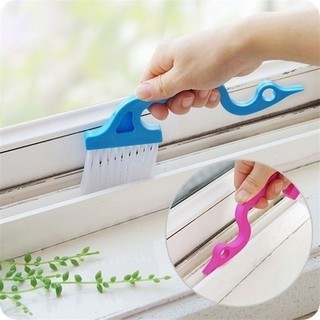 [HÀNG CÓ SẴN] Bàn chải vệ sinh khe cửa sổ/cửa đi có cán cầm tay nhiều màu