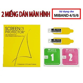 [Mã ELFLASH3 hoàn 10K xu đơn 20K] Bộ 2 miếng dán màn hình miband 4 , miband 5 , miband 6