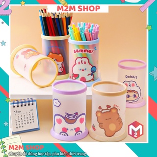 Hộp ống đựng bút để bàn nhiều hình cute dễ thương bằng nhựa (lắp ráp dễ dàng)