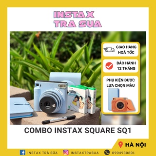 Combo Instax SQUARE SQ1 - Máy ảnh lấy ngay chính hãng Fujifilm - bảo hành 1 năm