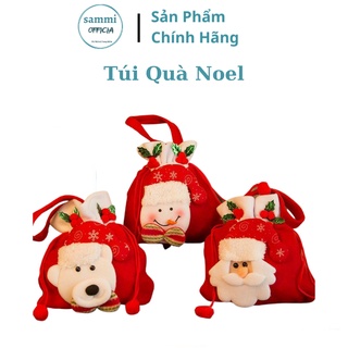 Túi Dây Rút Đựng Quà Giáng Sinh Năm Mới Hình Ông Già Noel  Người Tuyết Tuần Lộc