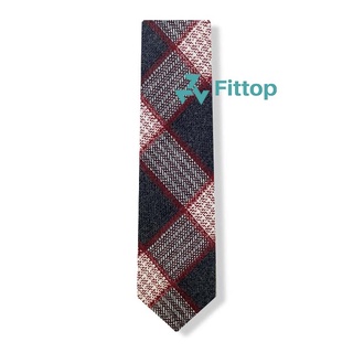 Cà Vạt Cotton Nam Hàn Quốc Sọc Caro 6cm FITTOP CAVAT-245