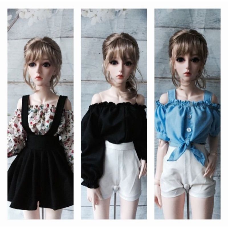 combo 3 bộ đồ búp bê size 1/4