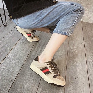[ Ảnh Thật 100%] Giầy thể thao nữ gc nâu, giày sneaker nữ, giày gc nữ cao cấp super full box