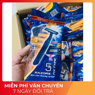 Dao Cạo Râu 2 Lưỡi Bịch 5 Cây