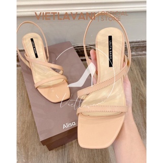 Giày sandal gót vuông quai xoắn ôm chân thanh lịch LC_S2