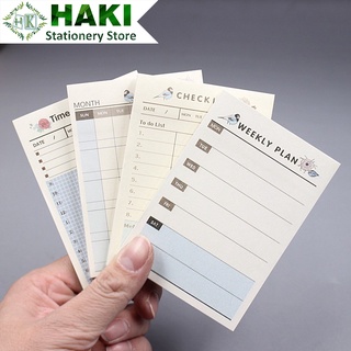 Giấy note HAKI, giấy ghi chú lên kế hoạch hàng tuần thông minh 60 trang No11