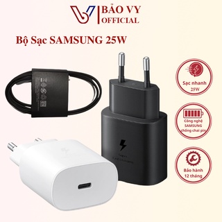 Bộ củ cáp sạc nhanh 25W Samsung chính hãng Bắc Ninh hàng xuất khẩu xin sò không nóng máy giật lag bảo hành dài hạn