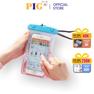 Túi đựng điện thoại chống nước chống bụi bẩn, thiết kế có dây đeo sử dụng tiện lợi khi đi trời mưa