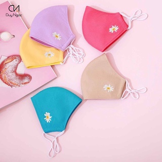 Khẩu trang in Hoa Cúc - Duy Ngọc, chất liệu vải Linen cao cấp, in hoa cúc dễ thương, khẩu trang 3 lớp (1274)