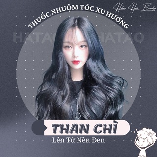 Thuốc nhuộm tóc màu Than Chì(không tẩy) kèm trợ nhuộm 100ml