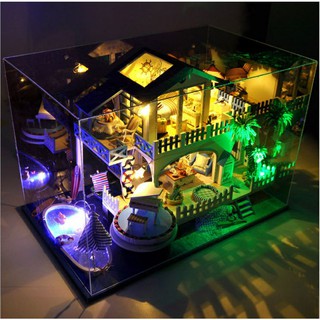 Mô hình nhà gỗ DIY - Biệt thự bờ biển 3
