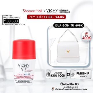 Lăn khô thoáng vùng da dưới cánh tay 72h Vichy Détranspirant Intensif 50ml