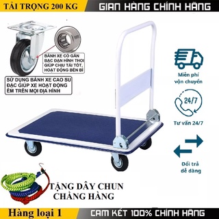Xe đẩy 4 bánh kéo hàng
