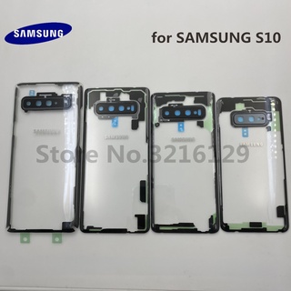 Mặt Lưng Điện Thoại Bằng Kính Trong Suốt Dành Cho SAMSUNG Galaxy S7 edge S8 S9 note 8 note 9 note10 S10E S10 + PLUS 5G S20 Ultra