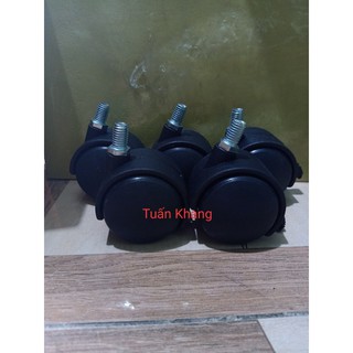 Bánh xe ghế xoay văn phòng đầu răn 10ly