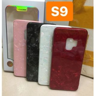Ốp lưng Galaxy S9 mặt lưng kính 9h họa tiết vân đá sang chảnh