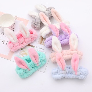 Băng đô nơ vải nhung 3D,băng đô tai thỏ cute,băng đô makeup dễ thương
