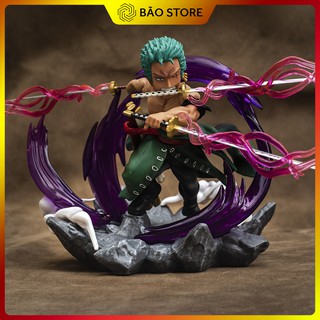 Mô hình One Piece Roronoa Zoro Hắc Kiếm Khí cao 20cm mô hình trang trí OnePiece nhân vật Zoro