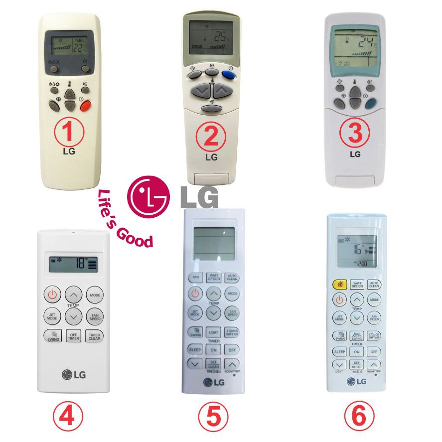 Remote máy lạnh LG các loại.