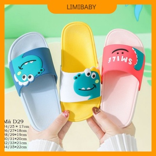 Dép khủng long đi nhà nhiều màu cho bé 3 - 12 tuổi D29