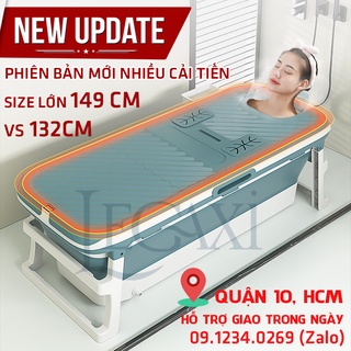 Bồn tắm nhựa xếp gọn độc lập rời có chân cho người lớn Legaxi