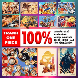 [CÓ SẴN] Tranh Tô Màu Theo Số Licopen - Tổng hợp các mẫu tranh One Piece