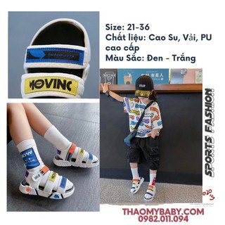 Dép Sandal/Quai Hậu Cho Bé Trai và Bé Gái từ 2 đến 10 tuổi(3 màu)