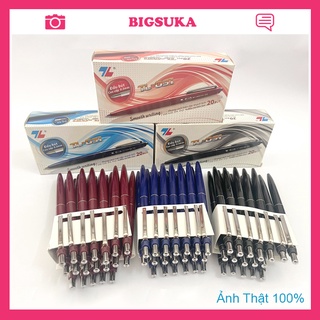 Bút bi Thiên Long 031 xanh cute nhiều màu , Đầu bút bi 0.5mm BIGSUKA