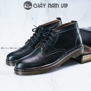 Giày Nam Da Bò Thật Cổ Lửng Cao Cấp Phong Cách GIAYNAMVIP Giày Đốc Nam Hàn Quốc Đế Khâu GVN04