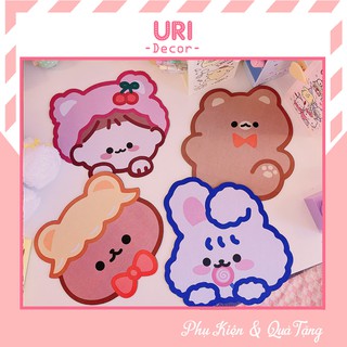 Miếng lót chuột, pad chuột máy tính laptop chống trượt hoạt hình thỏ trắng ♥️ URI DECOR ♥️