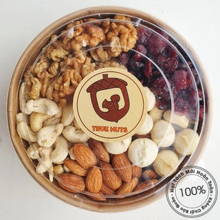 Mixnuts Nam Việt Quất Và 4 Loại Hạt (Macca, Điều, Hạnh nhân, Óc chó)- Granola Siêu Hạt - Ăn Vặt Mẹ Bầu