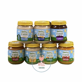 Hũ dinh dưỡng Heinz cho bé 4m+120g nắp vàng (Anh)