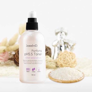 GoodnDoc Purifying pH 5.5Nước hoa hồng, Toner dưỡng trắng, mờ thâm nám, chống lão hóa, dưỡng ẩm làm sạch da