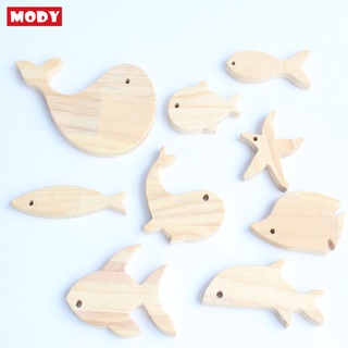 Bộ đồ chơi thế giới đại dương 9 con bằng gỗ thông Mody M5508