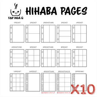 COMBO 10 SHEETS/TỜ HIHABA CHO BÌA A4 - 3 CÒNG (NHIỀU LOẠI)