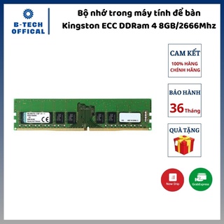 Bộ nhớ trong máy tính để bàn Kingston ECC DDRam 4 8GB/2666Mhz - Hàng chính hãng bảo hành 36 tháng