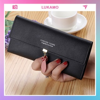 Ví nữ dài giá rẻ cầm tay đẹp thời trang  nhiều ngăn cao cấp đựng tiền LUKAMO VD487
