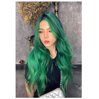 Thuốc Nhuộm Tóc Màu Xanh Lá Green 0/99 Cần Tẩy Tóc Hair Dye Cream