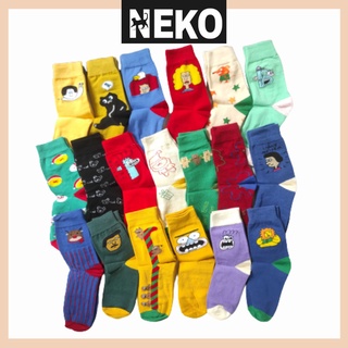 Vớ cao cổ unisex nhiều hình, tất cổ cao ulzzang cá tính nhiều màu NEKO