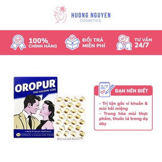 Viên Uống Thơm Miệng Oropur Une Haleine Sure 50 Viên