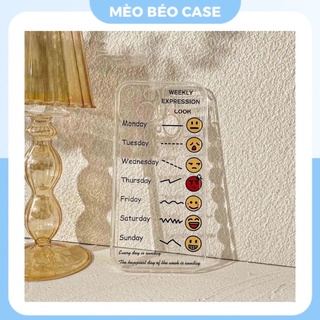 (SIÊU RẺ) Ốp lưng iphone trong weekly dễ thương 7plus/8/8plus/x/xr/xs/11/12/13/pro/max/plus/promax