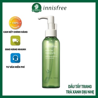 Dầu tẩy trang trà xanh dịu nhẹ innisfree Green Tea Cleansing Oil 150ml sạch sâu