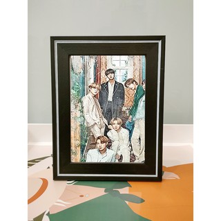 Khung ảnh để bàn 13x18 - tặng kèm tranh canvas BTS