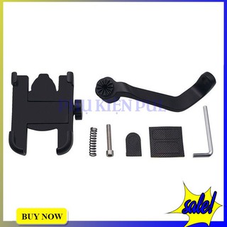 Kẹp điện thoại C2 hợp kim gắn chân kính xe máy