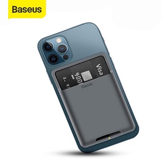 Ví Baseus đựng Thẻ ngân hàng ATM Name Card gắn lưng Điện thoại Iphone Silicon Chính hãng