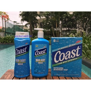 Sữa Tắm Gội 2 Trong 1 Dành Cho Nam Coast Hair &amp; Body Wash